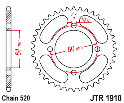 JT SPROCKETS JTR1910.32